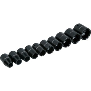BlueSpot Tools 1/2in Metric Impact Socket Set 9-27mm, 10 Piece 1537