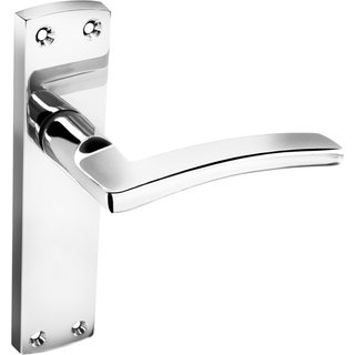 Smiths Architectural Nova Latch Lever On Back Plate CP LB11CP-P