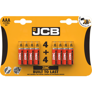JCB Zinc Batteries 4 Plus 4 S6587