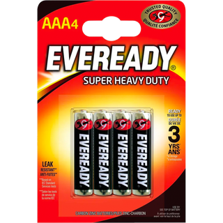 Eveready Super Heavy Duty Batteries S3927