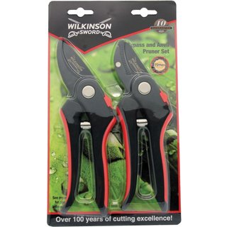 Wilkinson Sword Bypass & Anvil Pruners SetTwin Pack 1111243W