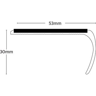 Stikatak Slimline Bull Nose W06244PC