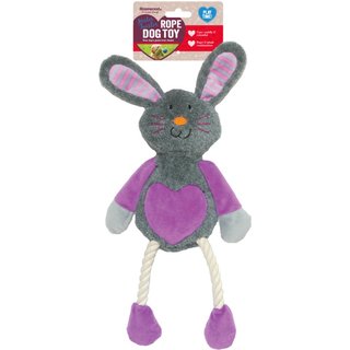 ROSEWOOD Mister Twister Ruby Rabbit Rope Dog Toy 39016