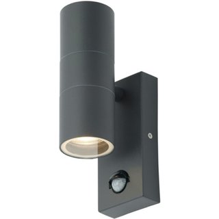 Zinc Leto 2 Light With PIR ZN-29179-ANTH