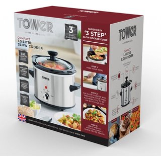 Tower Stainless Steel Slow Cooker T16020