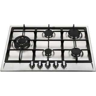 Kitchenplus 5 Burner Stainless Steel Gas Hob KP55A