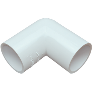 Davant Overflow Knuckle 90° Bend White Pack 10 EOS05W