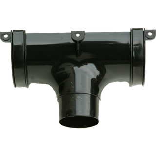 Kayflow Rainwater Round Running Outlet Black RWHRROB