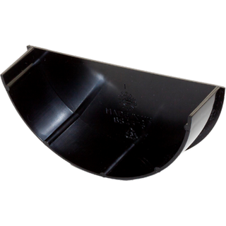 Kayflow Rainwater Round Internal Stop End Black RWHRSEIB