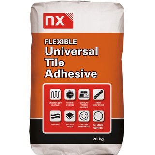 NX Stone White Universal Flexible Tile Adhesive