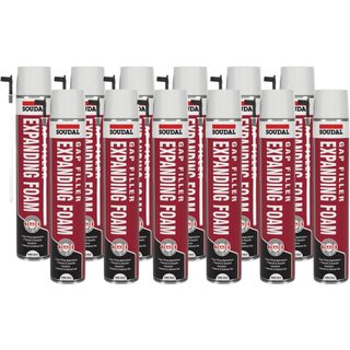 Soudal 131553 B3 Hand Held Expanding Foam 500ml (Pack of 12) 131553-12