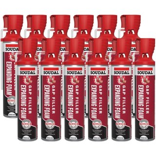 Soudal 135234 Gap Filler Expert Genius Foam 600ml (Pack of 12) 135234-12