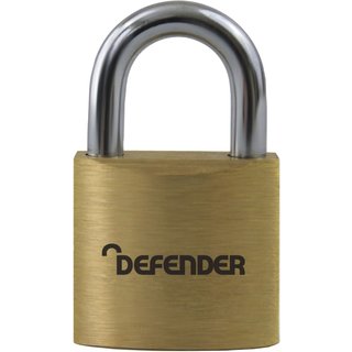 DEFENDER Defender Padlock Brass 20mm DFBP2 DFBP2