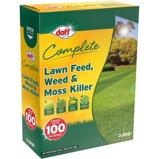 DOFF Lawn Feed Weed & Moss Killer 3.2kg F-LM-C20-DOF