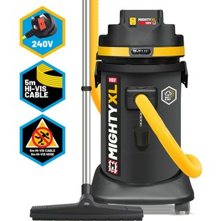 V-TUF MIGHTYXLHSV-240V M-Class Wet & Dry Dust Extractor 37L 1250W 240V MIGHTYXLHSV-240V