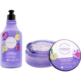 Combos Cuidados Cabeleira Maracujá: Creme de Pentear e Gelatina