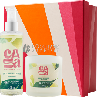 Presente Frescor Revigorante: Perfume de Ambiente e Vela Perfumada