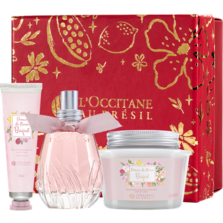 Presente Pomar de Flores Buquê: Sérum Corporal, Creme de Mãos e Eau de Parfum