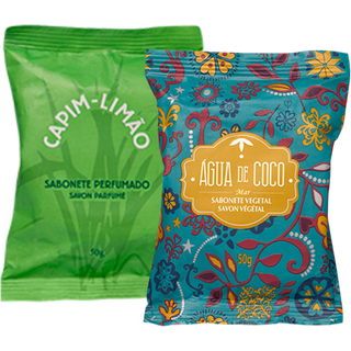 Combo Sabonetes Água de Coco e Capim Limão