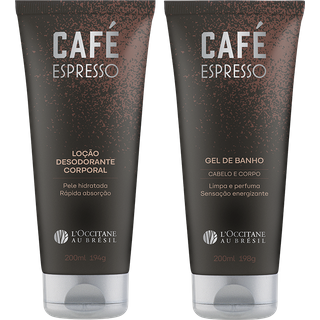 Combo Gel de Banho e Loção Corporal Café Espresso