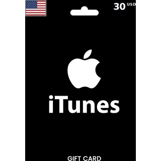 Buy Apple Gift Card 30 USD UNITED STATES - Instant Delivery | Aussui