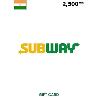 Subway Gift Card 2500 INR (India) – Instant Code | Aussui