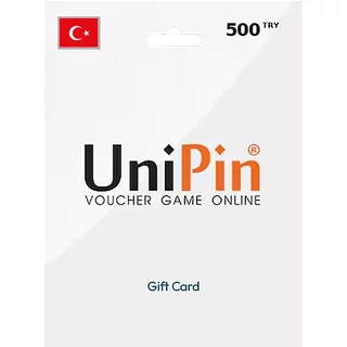 Buy UniPin Voucher Turkey Gift Card 500 TRY TüRKIYE - Instan