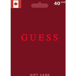 Buy Guess Gift Card 40 CAD CANADA - Instant Delivery | Aussui