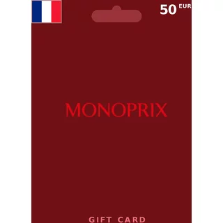 Buy MONOPRIX Gift Card 50 EUR FRANCE - Instant Delivery | Aussui