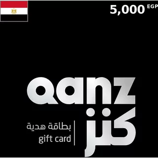 Buy Qanz Gift Card 5000 EGP EGYPT - Instant Delivery | Aussui