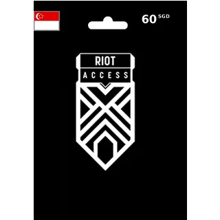 Buy Riot Games Gift Card 60 SGD SINGAPORE - Instant Delivery | Aussui
