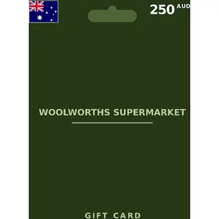 Buy Woolworths Supermarket Gift Card 250 AUD AUSTRALIA - Instant Delivery | Aussui