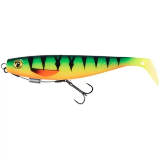 Soft lure Fox Rage pro shad loaded UV firetiger 5.5"
