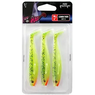 Soft lure Fox Rage Pro Shad 5.5" UV Lemontiger x 2pcs