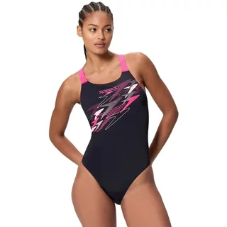 Women's 1-piece swimsuit Speedo Medley Logo