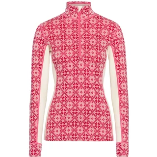 Half-zip long sleeve base layer for women Kari Traa Rose
