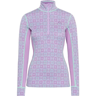 Half-zip long sleeve base layer for women Kari Traa Rose