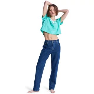 Straight Jeans for Women Roxy Moonrise Long Mid