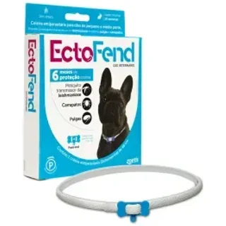 Coleira Antipulgas e Carrapatos Ectofend Azul para Cães Pequenos e Médios - 48 cm
