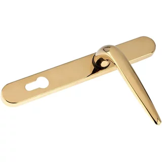 Yale Essentials Long Backplate Door Handle Gold
