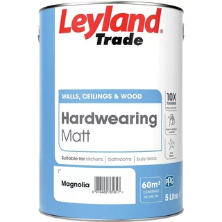 Leyland Hardwearing Matt Magnolia 5L