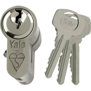 Yale Bs Euro Cylinder Double Nickel Plated 30/10/30