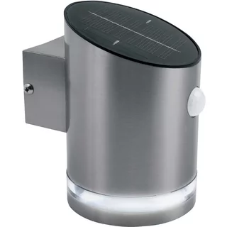 Luceco Solar 2W S/Steel Wall Light With Pir 4000K Ip44