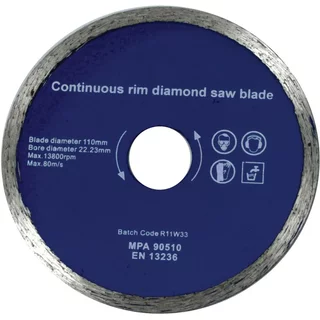 Tile Rite 110Mm Diamond Blade For Trp438 Cutter