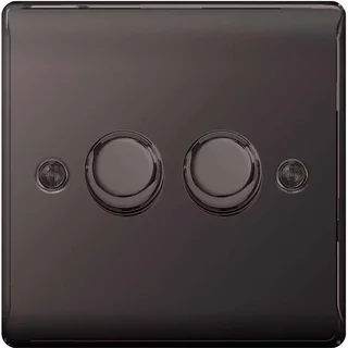 Bg Nexus 2G 2W Dimmer 400W Black Nickel
