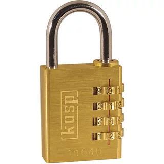 Kasp Combination Padlock Brass 40Mm