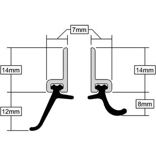H/D Around Door Set 2057Mm White