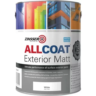 Zinsser Allcoat Exterior Matt White 2.5L