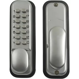 Yale Locks P-DL02-SC Push Button Door Lock Chrome Finish Hold Open Function P-DL02-SC