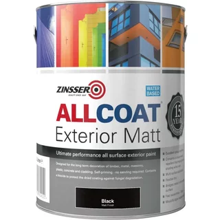 Zinsser Allcoat Exterior Matt Black 1L